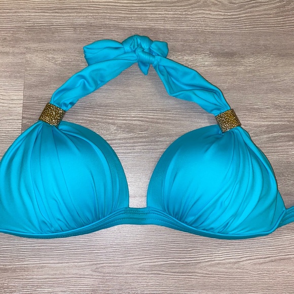 NWOT Venus blue bikini top size C cup - Picture 4 of 7